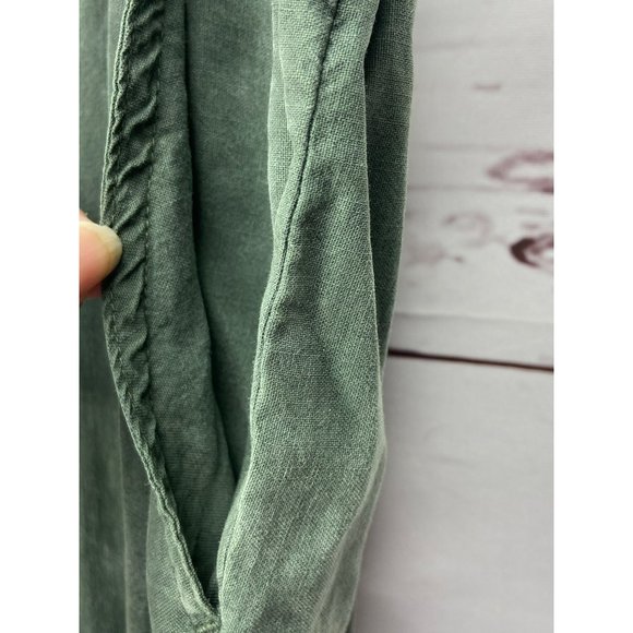 Side‎ stitch Women's Army Green Drawstring Waist Size Small Pull On Pants - Picture 6 of 8